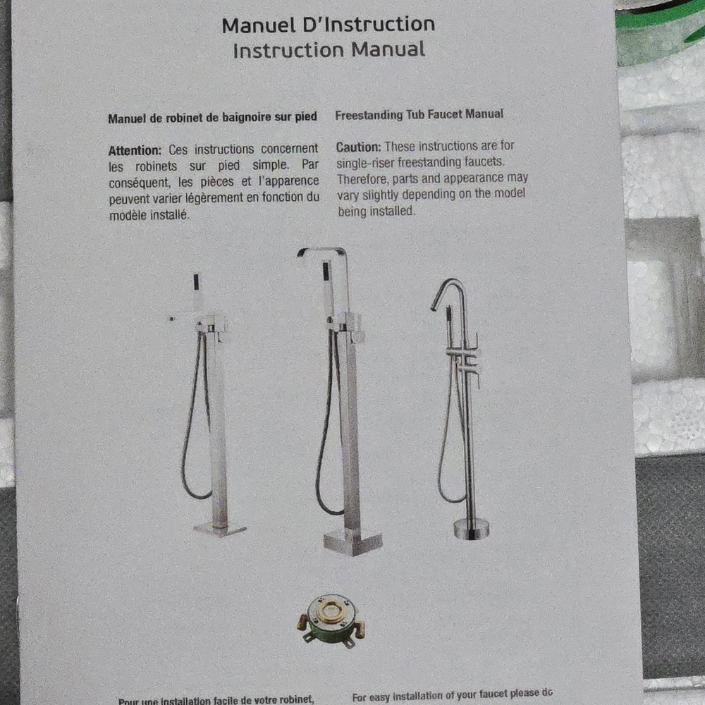 New In Box, Freestanding Shower Fixture - Picture 4 of 5